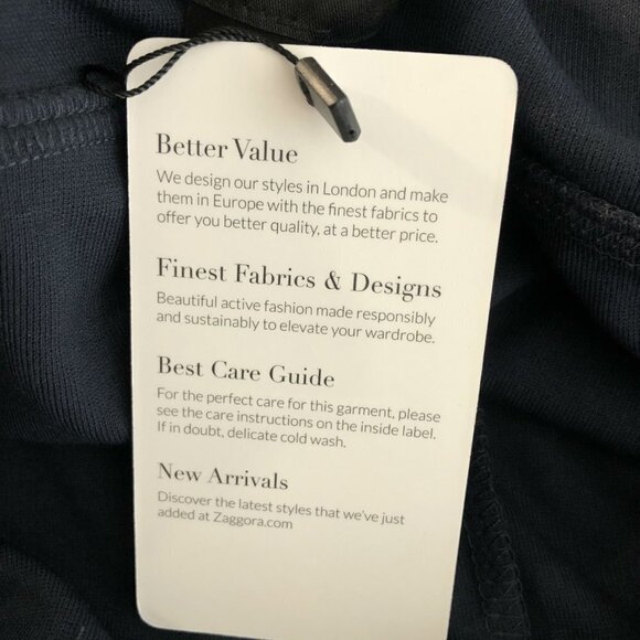 Zaggora Runway Pants Navy Blue With Side Striped - Picture 6 of 8